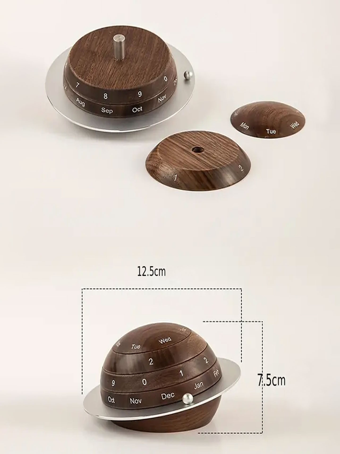 MC348 - Wooden Sphere Calendar Set