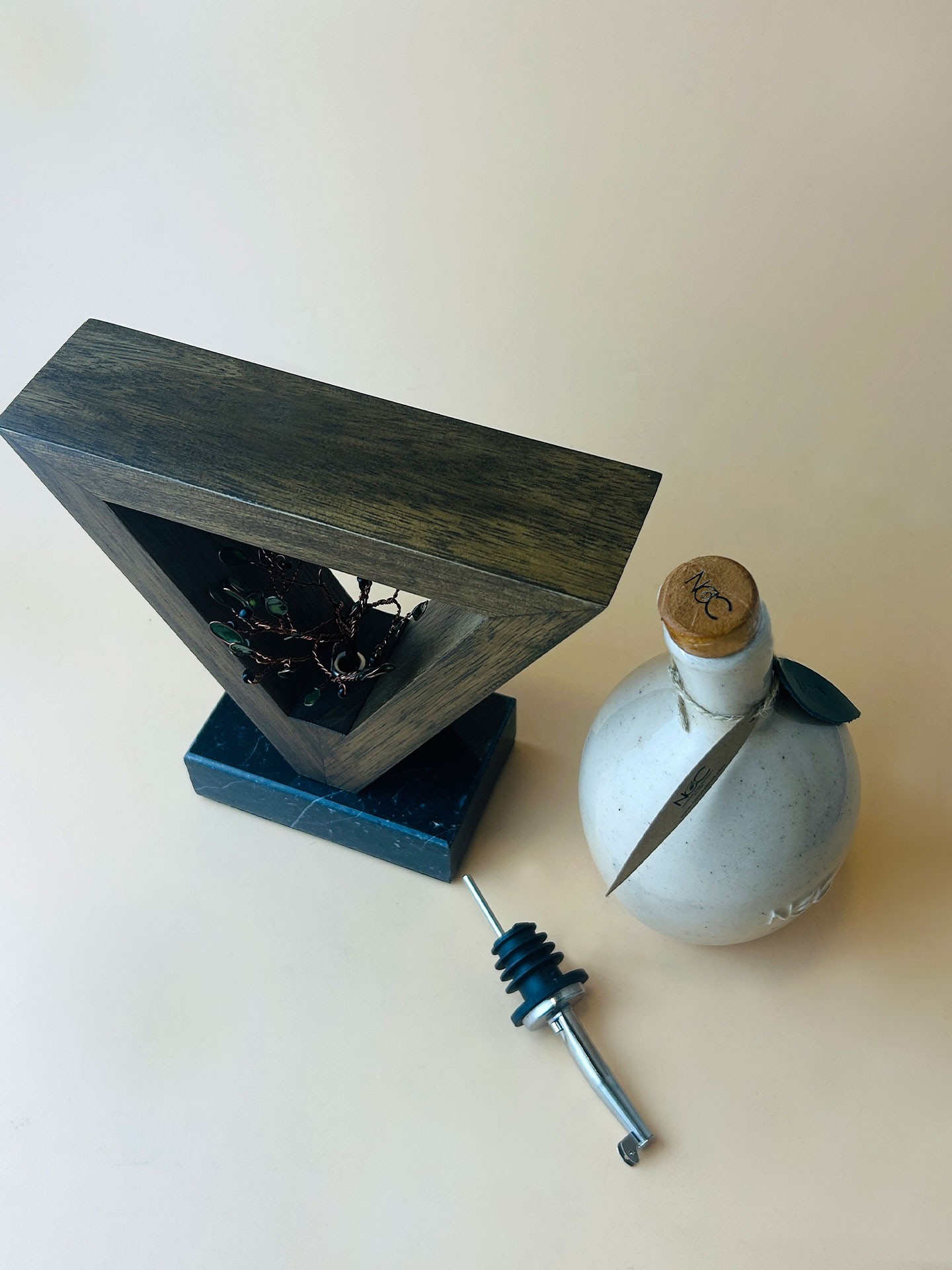 NOC Heritage Package - Olive Oil Bottle and Olive tree Trophy