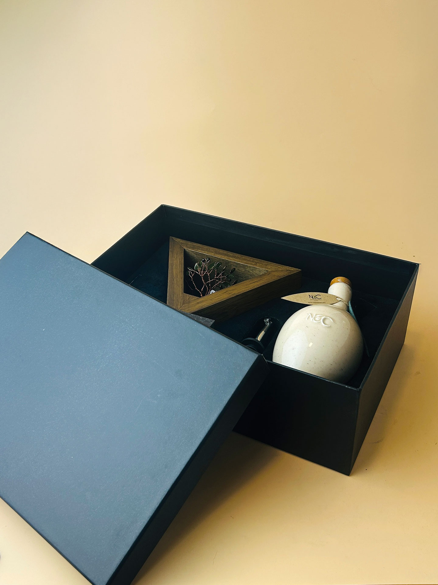 NOC Heritage Package - Olive Oil Bottle and Olive tree Trophy