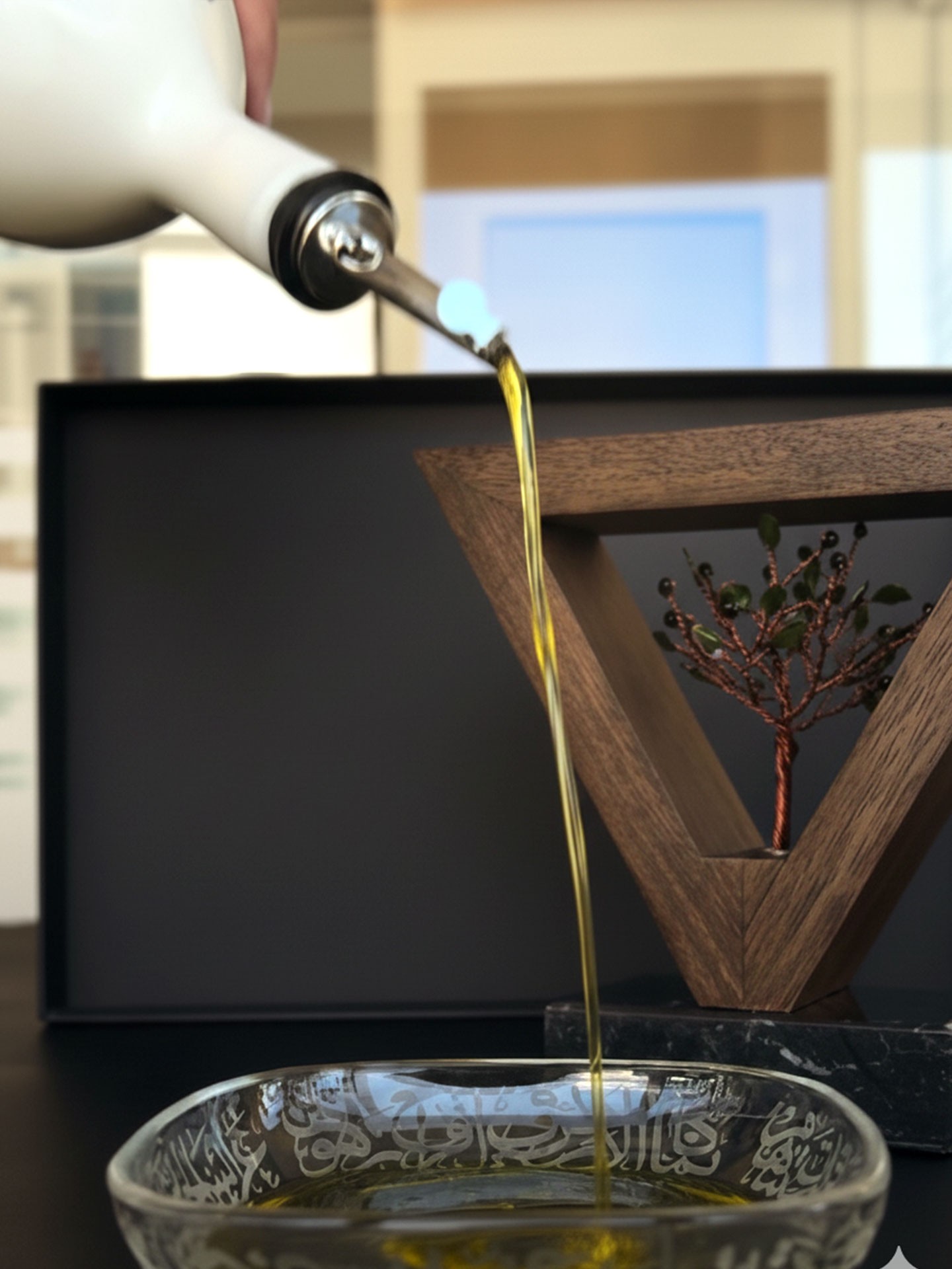 NOC Heritage Package - Olive Oil Bottle and Olive tree Trophy